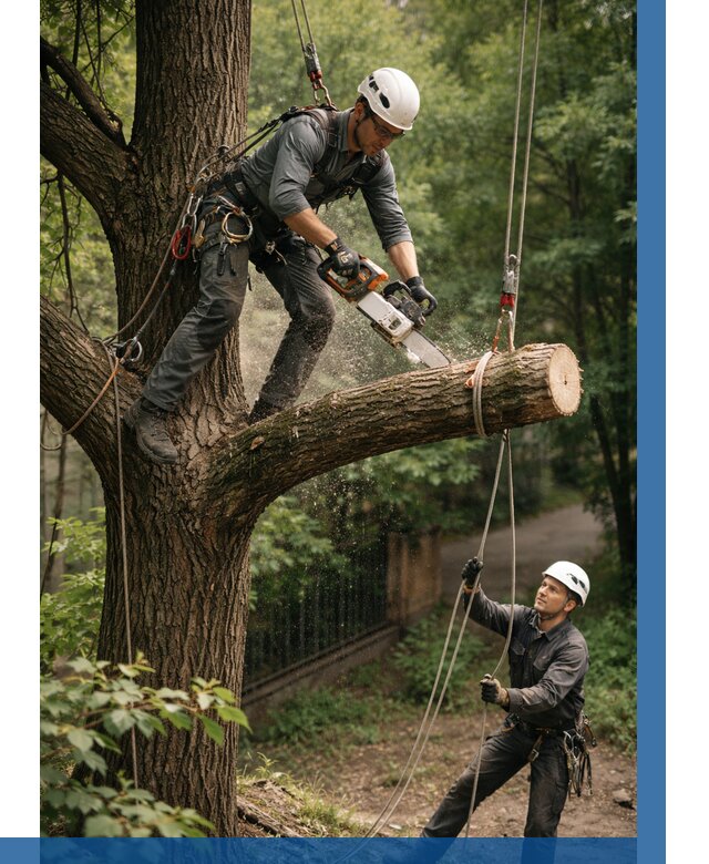 Спил деревьев альпинистами в Кемерово от 8325 р. | ВЫСОТНИК-Кмр