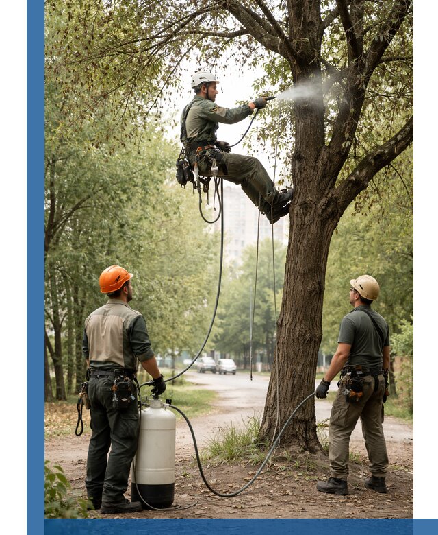 Обработка деревьев от вредителей в Кемерово профессиональная защита