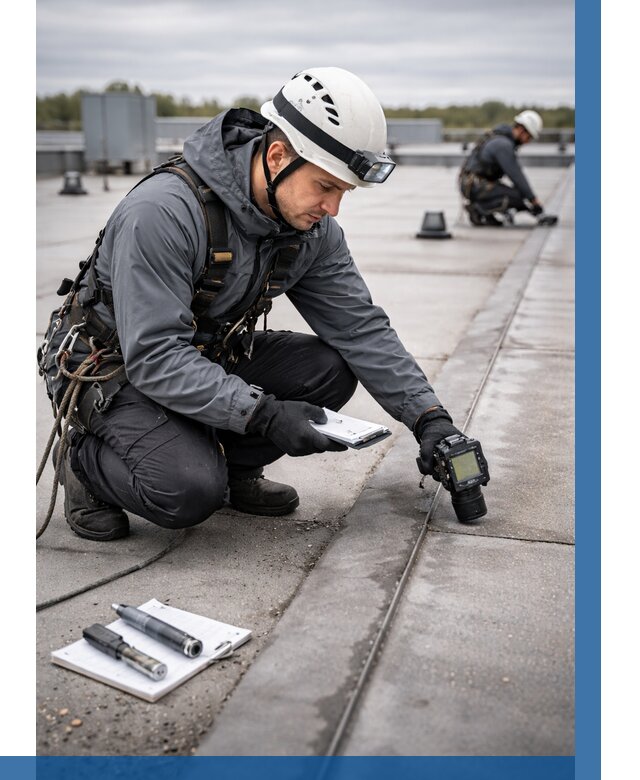 Обследование кровли на протечки в Кемерово от 4683 р. | ВЫСОТНИК-Кмр