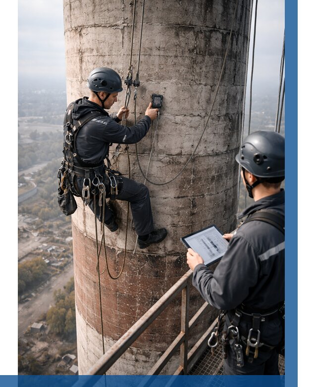 Обследование дымовой трубы в Кемерово от 8325 р. | ВЫСОТНИК-Кмр